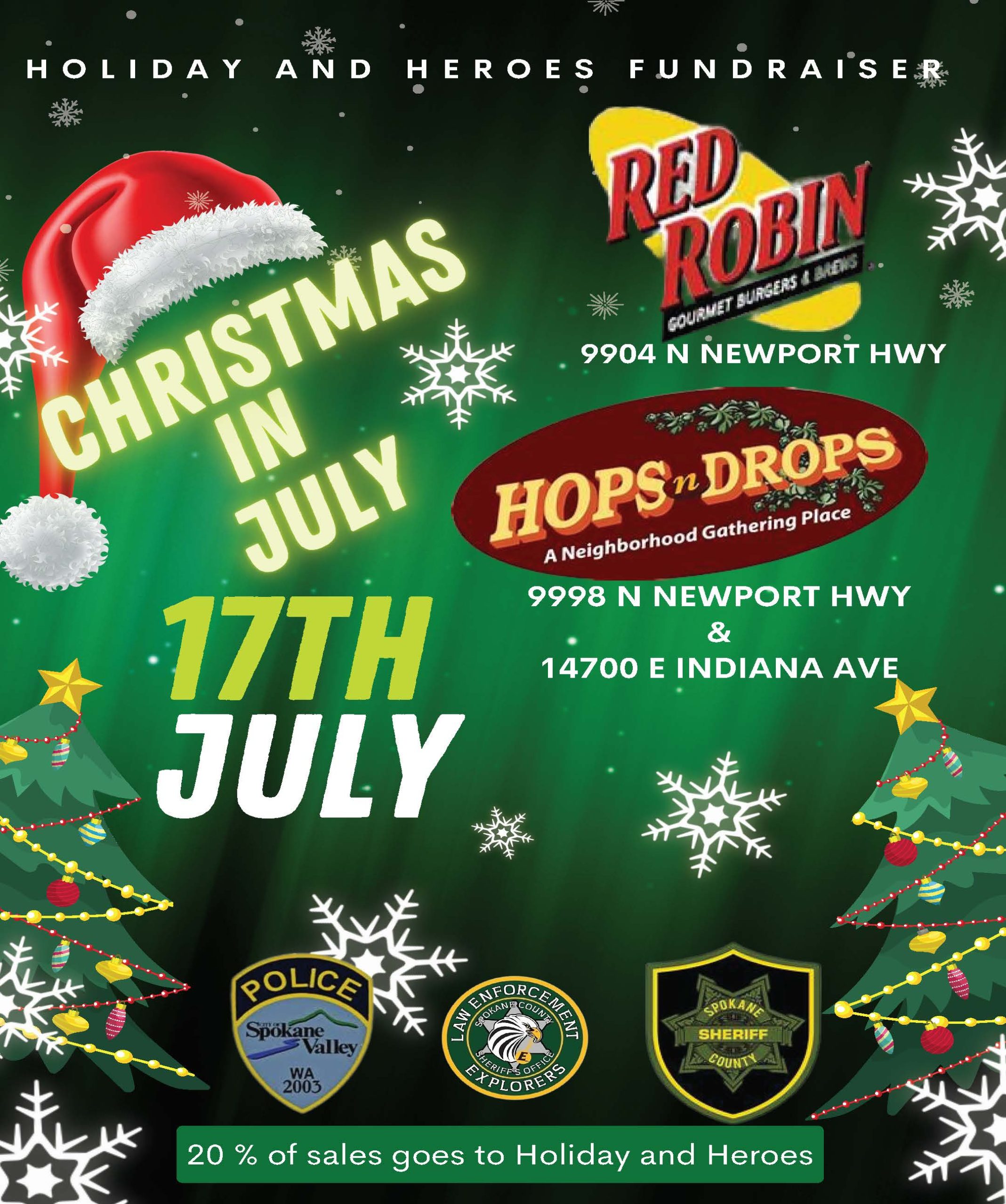 Christmas in July Flyer 2024