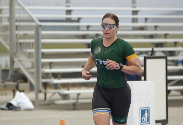 Maj. Christyn Gaa, who has competed in about 40 triathlons, finished third in the women's masters division at the 2024 Armed Forces Triathlon Championship. Gaa is assigned as the commander of the 745th Forward Resuscitative Surgical Detachment...