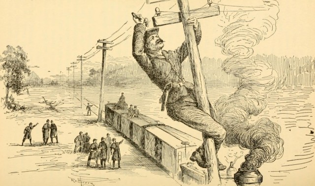 The raiders commandeered the locomotive named the General and made their north from Big Shanty, Georgia toward Tennessee. Along the way, they cut communication lines and dismantled the single-track railway in an effort to disrupt the Confederacy.