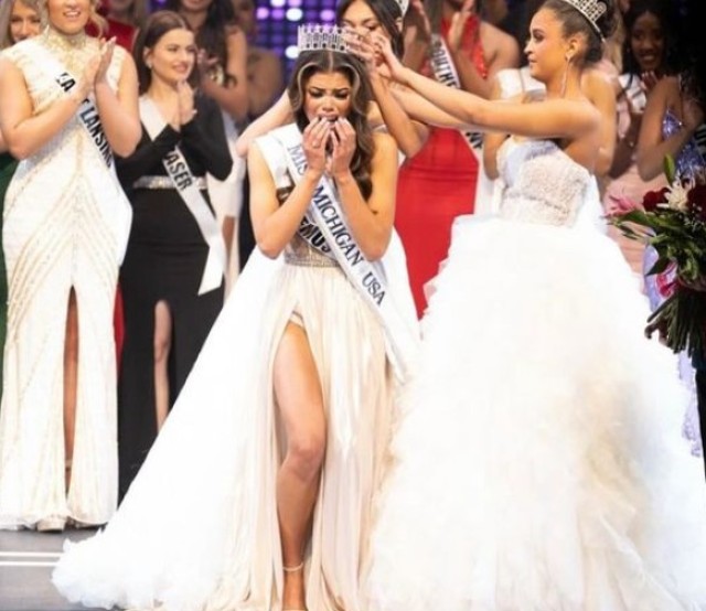 2nd Lt. Alma Cooper is crowned Miss USA 2024 in front of a national audience Aug. 4. She is the first active-duty Army officer to win the title.