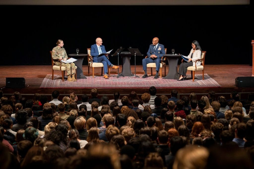 Brown Discusses Leadership, Service With Christopher Newport University Students