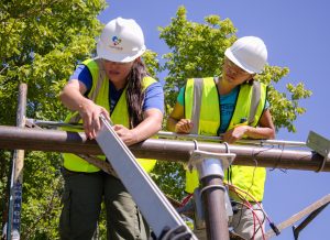 Women train to install solar