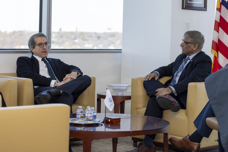 NSF Director Sethuraman Panchanathan meets with Natural Sciences and Engineering Research Council of Canada (NSERC) President Alejandro Adem at NSF